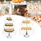 4*Cake Stand Set Round Metal Plates for Dessert Cupcake Candy Display DETACHABLE